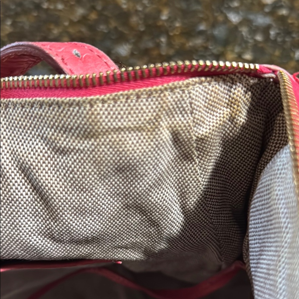 Dooney & Bourke Pink Ostrich-Embossed Handbag - Picture 10 of 10